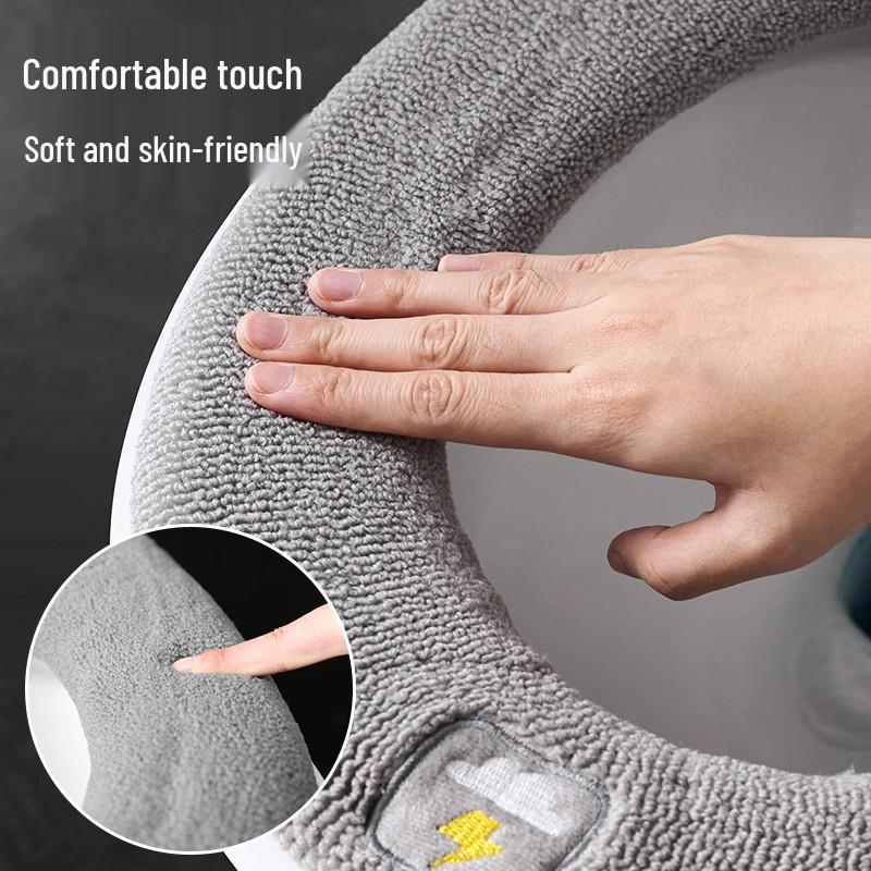 Thickened Winter Toilet Seat Cushion - Soft Household Toilet Cover Pad