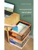 Large Foldable Three-door Student Book & Clothing Organizer Box