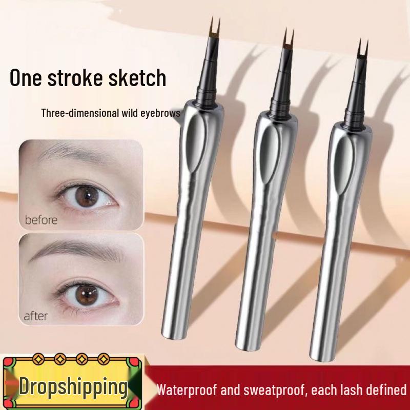 

Three-Color Waterproof Long-Lasting Liquid Eyebrow Pencil for Defined, Natural Brows