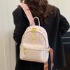 Hong Kong Style Retro Trendy Brand New Korean Version Backpack Trendy Backpack Simple Niche Embossed Backpack Girls' Travel Bag