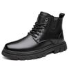 Winter Men's Thermal Boots High Top Warm Lined Anti-Slip Casual Shoes Retro Ankle Boots Non-Slip Comfortable Outdoor Snow Boots