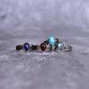 Genuine Turquoise ring drop pear-shaped ring Silver Oxidized Handmade ring Turquoise gemstone ring for women Unique crystal ring Gifts