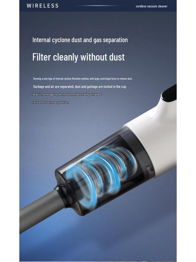 High-Power Handheld Vacuum Cleaner & Mop Combo for Home and Car