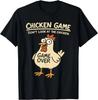 Funny Chicken T-Shirt Custom Printed Graphic Casual Loose T Shirt Chicken Game Don't Look At The Chicken Clothing Unisex