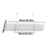 1pc Adjustable Portable Air Conditioner Deflector - Universal Wall Mount Cool Comfort for Your - Effortless Installation, Ideal