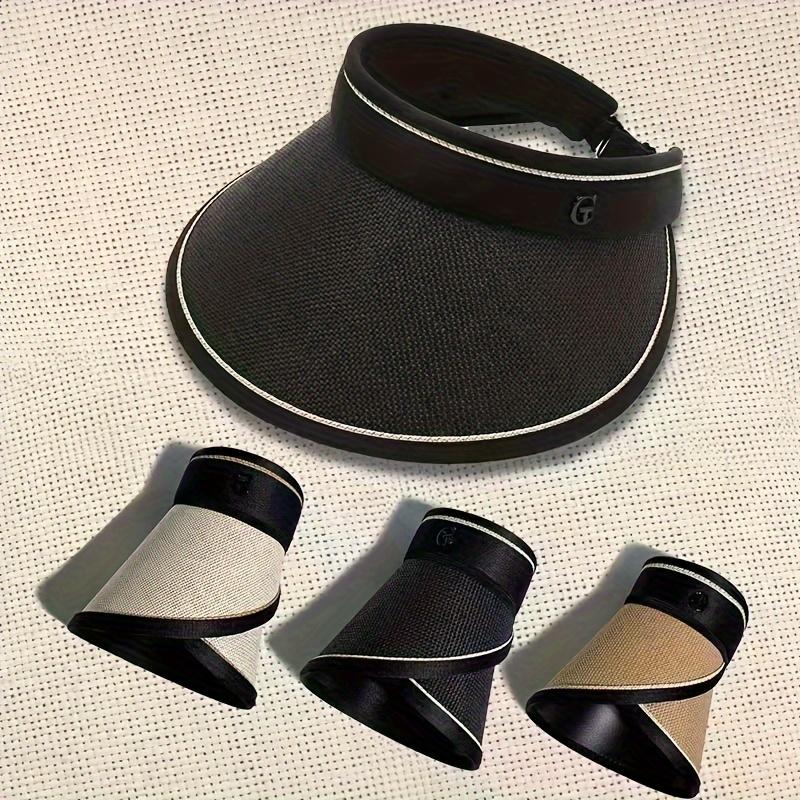 Foldable Sun Hat, UV Resistant, Solid Color, Wide Edge, Elastic Sun Hat, Outdoor Bicycle, Travel, Beach Hat for Women