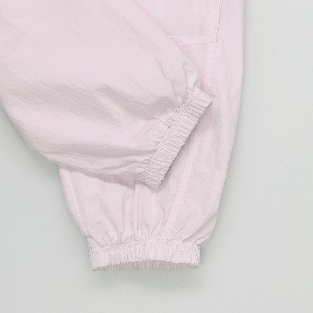Nike Solid Color Lace-Up Embroidered Logo Knit Sports Pants Women Bottoms Pink DR6204-695