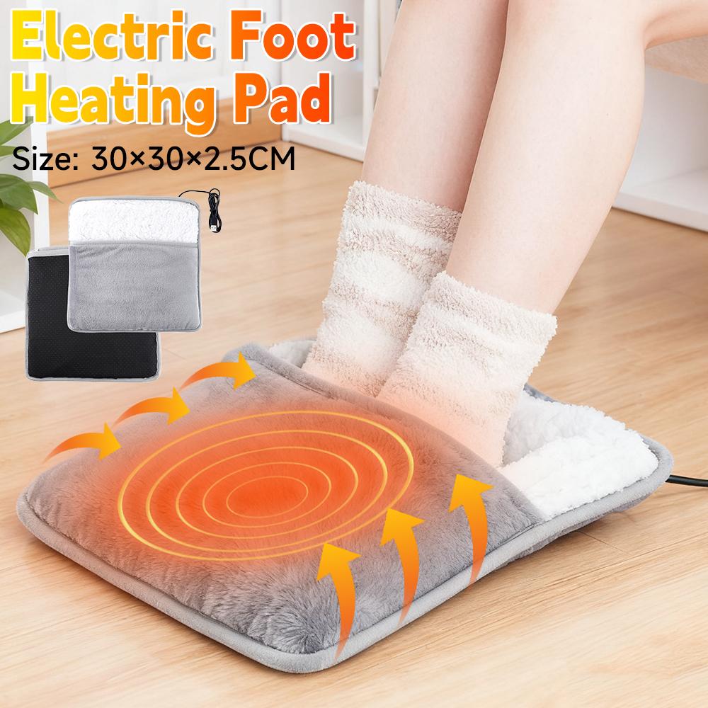 Electric Foot Heating Pad Washable Feet Warmer Heater Household Soft  Winter Warm Blanket Foot Warming Mat Home Office