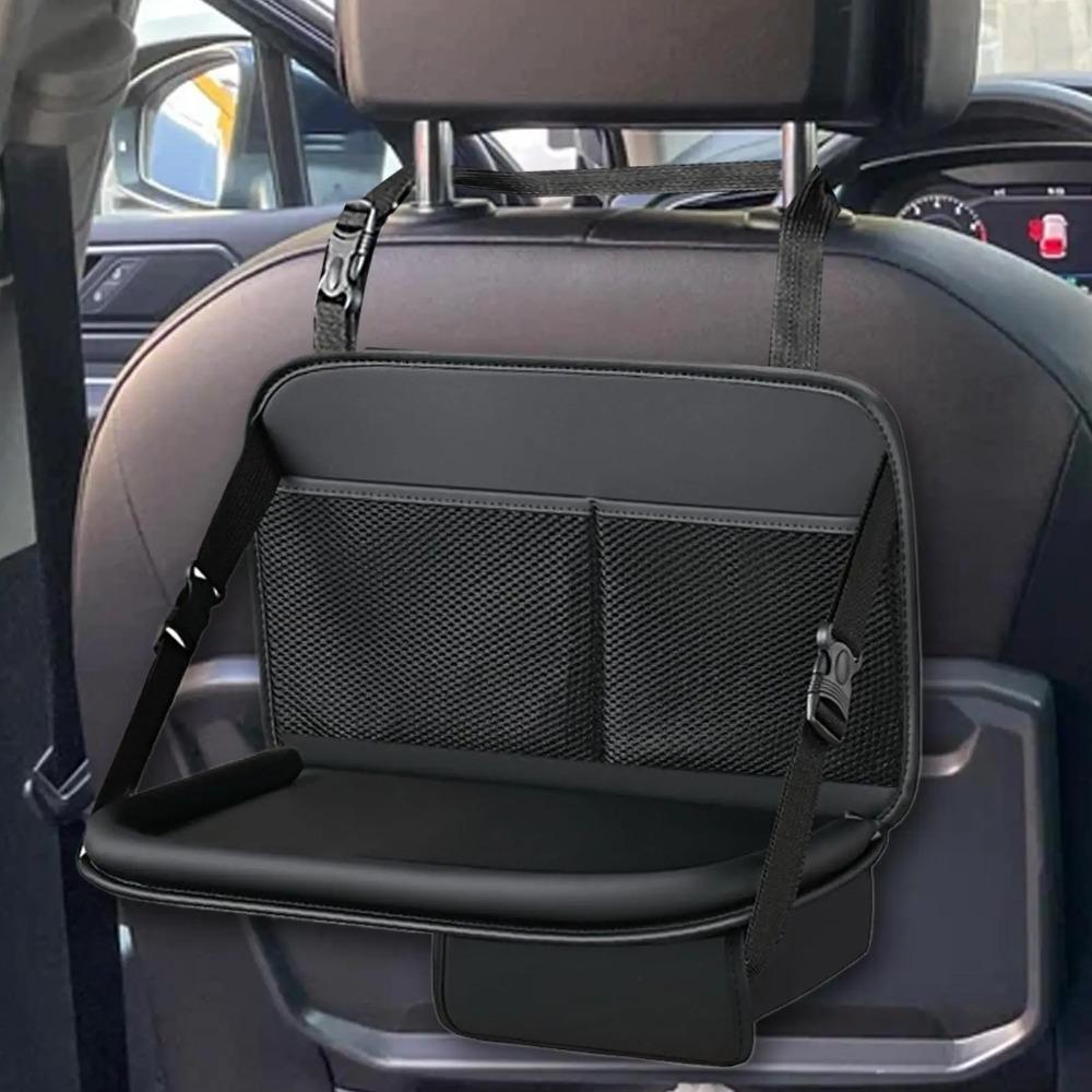 Food Tray Foldable Car Backseat Table Large Capacity Car Work Dining Table  Car interior