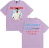 Alex Warren T-shirt Uomo Donna Moda Retro Manica Corta 100% Cotone Larga Oversize