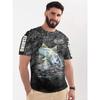 Summer Men's Fishing T-Shirts Short Sleeve 3d Fish Print Street T-Shirts Hip Hop Big Size Man Tees Loose Casual O-Neck Shirt