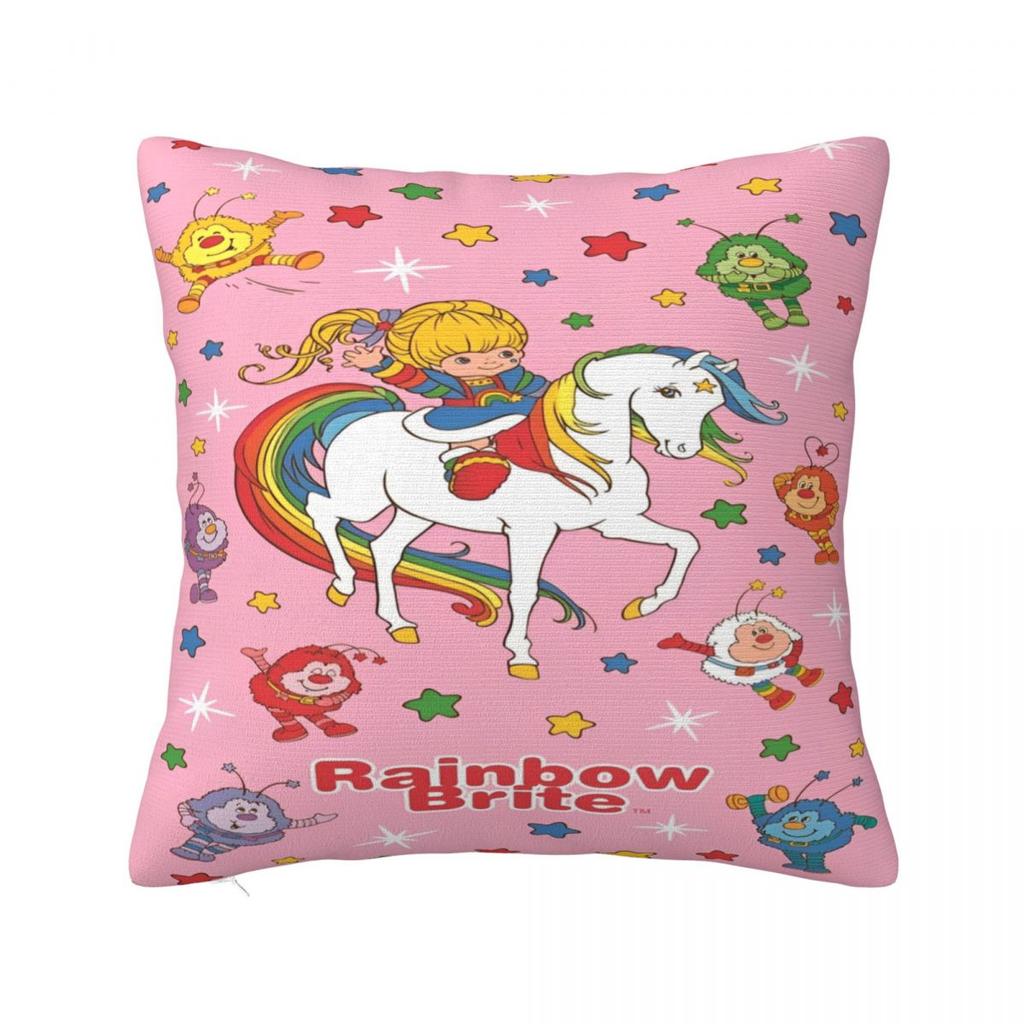 Soft and Sweet Home Rainbows BriteDecorations Pillowcase Merch Pillow Cover Square Multi-Size