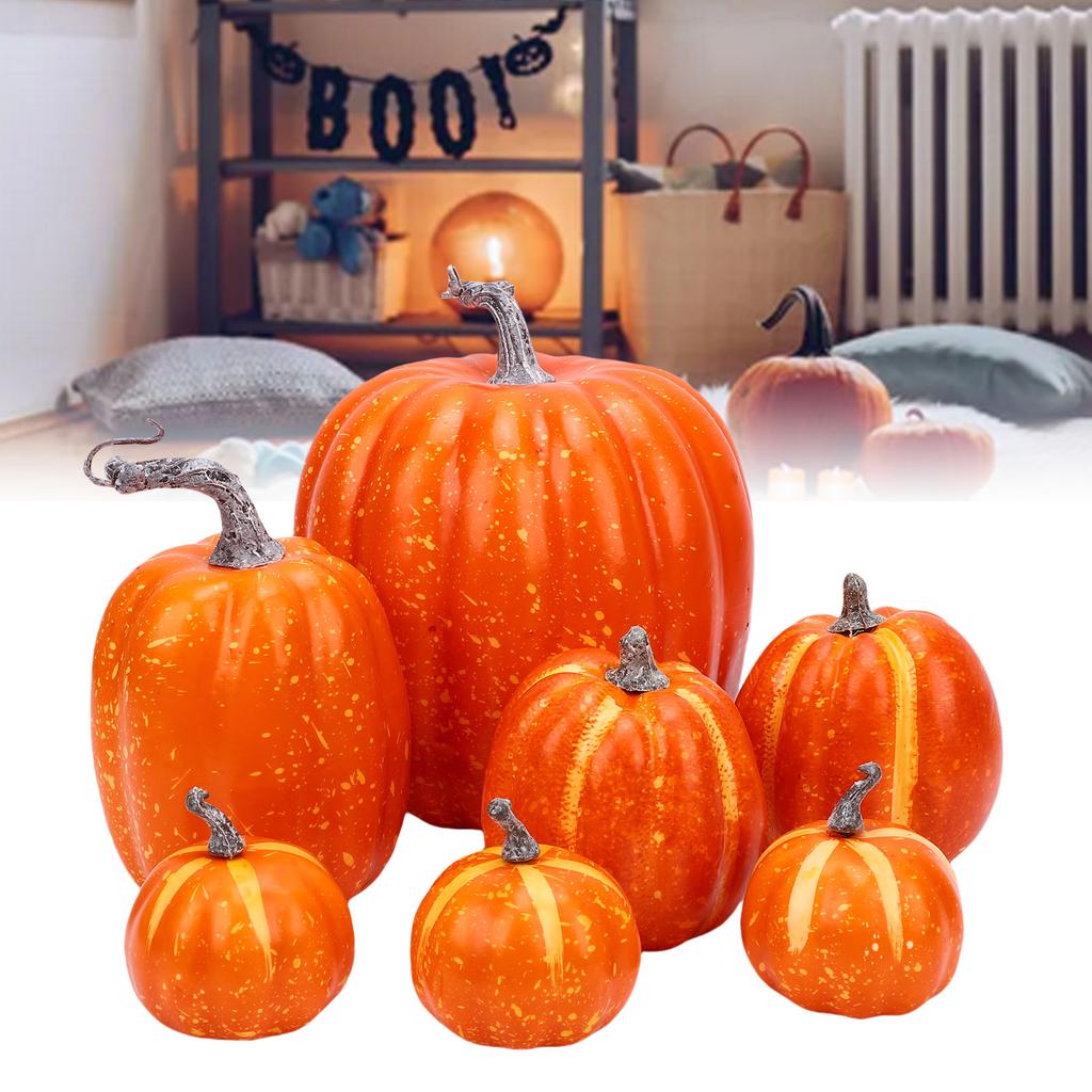 Foam Pumpkins Set Multifunctional Reusable Faux Foam Pumpkins Decoration for Indoor Outdoor