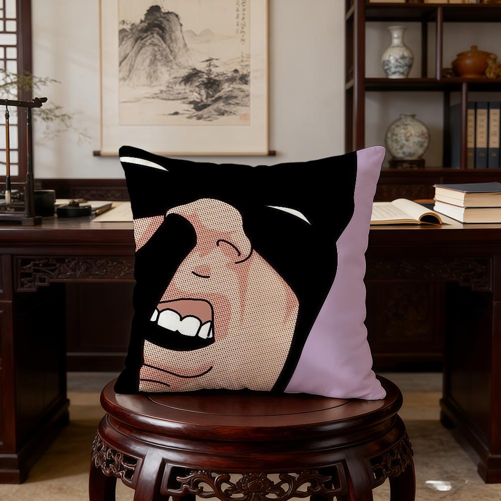 B-Batman-Es Funny Meme Cushion Cover Birthday Anniversary Gifts Double Sided Printed Zipper Cushion Cover Soft Skin Bedding