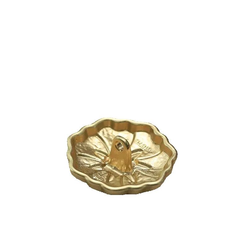 10pcs Beautiful Flower Buttons 18mm Classical Flower Metal Shank Buttons Sweater Blouse Sewing Accessories