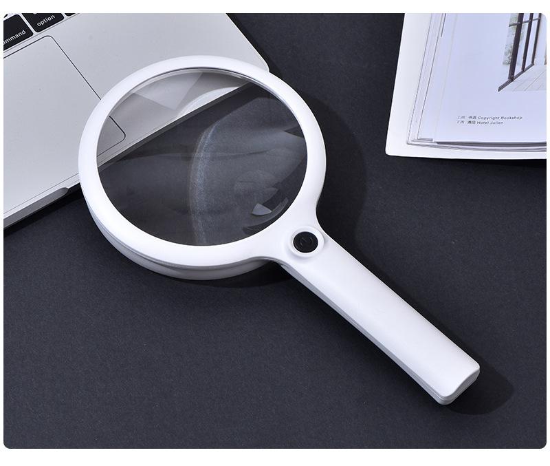10X 30X Magnifier High Magnification Led Light Handheld Magnifying Glass High-Definition Elderly Reading Gift