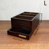 Wooden Nail Drill Bits Holder 10 Holes Nail Drill Machine Holder Display Storage Box Nail Art Polishing Grinding Drill Organizer