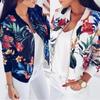 New Women's Floral Print Autumn Jacket Shirt - European & American Style