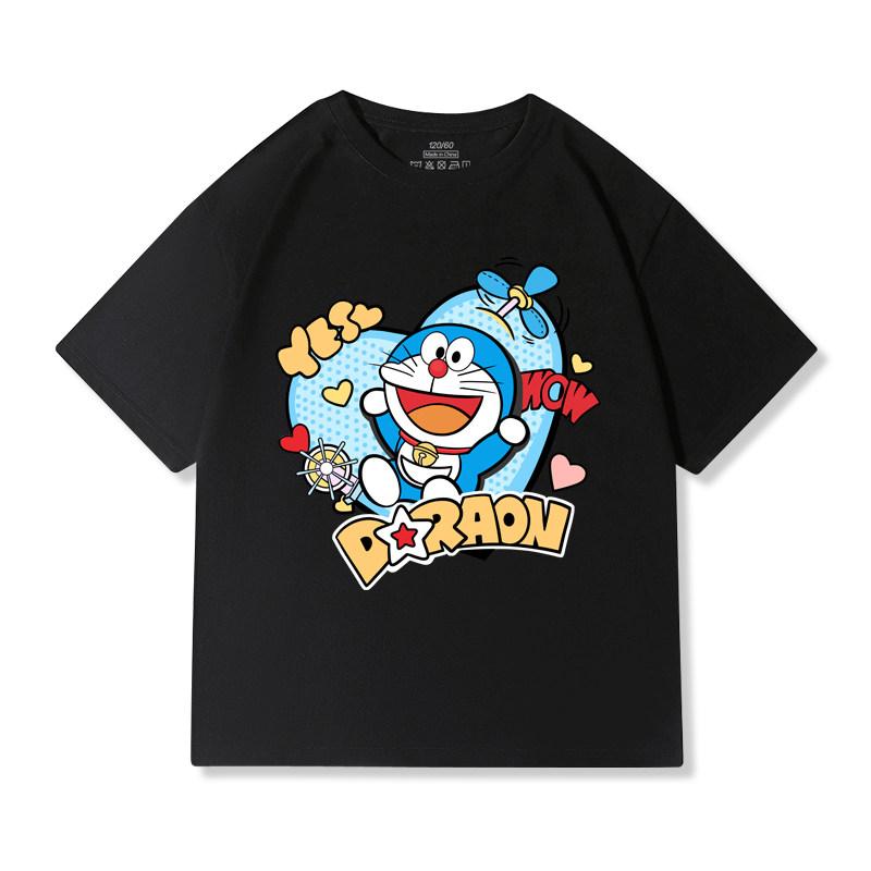 Doraemon Children's Short-Sleeve T-Shirt - Dango Cat Boys and Girls Summer Casual Cartoon