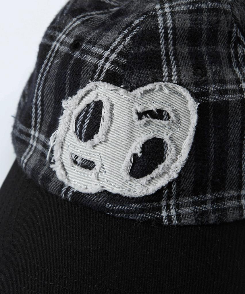 Aejeuon Check Patch Ball Cap