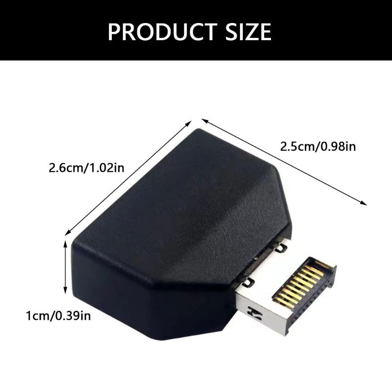 Type E 20Pin To USB 19P/20P Chassis Front USB Type C Extension Adapter Converters For Desktop Motherboards Accessories