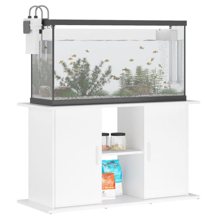 VidaXL Aquarium Stand White 101x41x58 Cm Engineered Wood 833607