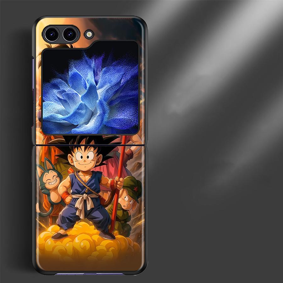 Anime Dragon Ball Cool Back Phone Cover Funda Case for Samsung Galaxy Flip3 Flip7 FE Z Flip 7 6 5 4 3 Flip5 Flip6 Flip4