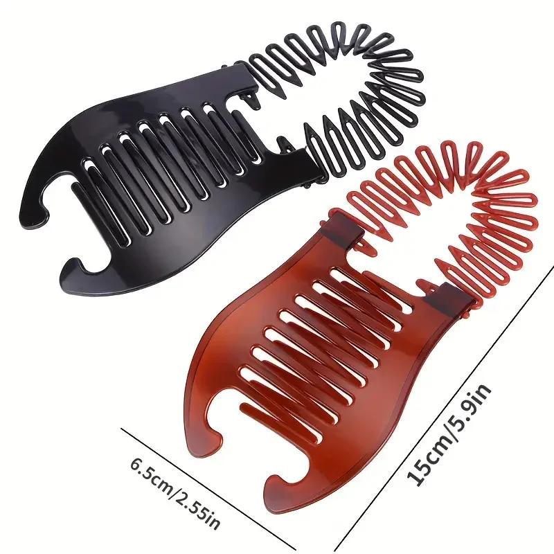 Banana Clip Ponytail Vertical Hair Clip Simple Large Female Hair Volume Hair Accessory High-end Style Handmade Plastic Hair Clip