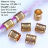 5pcs/bag Silver Metal Hair Rings Braid Dreadlocks Bead Hair Cuffs Dread Tube Charm Dreadlock for DIY Hair Accessaries