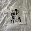Vintage Gothic Print T-Shirt Loose Fit Unisex Round Neck Sleeveless Y2K Style