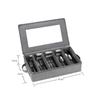 5 Compartment Flatware Organizer with Zipper Lid Cutlery Storage Box for Spoon Fork Knives Tableware Silverware Organizer