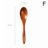 1PC High-Quality Kitchen Home Tableware Natural Wood Soup Spoon Practical Teaspoons Creative Solid