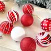 30pc/box Painting New Year Sparkling Christmas Balls Gifts Christmas Tree Pendants Home Hanging Pendants Exquisite 6cm