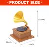 Retro Miniature Record Player Dollhouses Model for Retro Record Player Artistic Detail