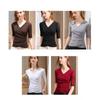 Unterhemd Damen Frühling Damen Ärmel T-Shirt Temperament Kurzarm