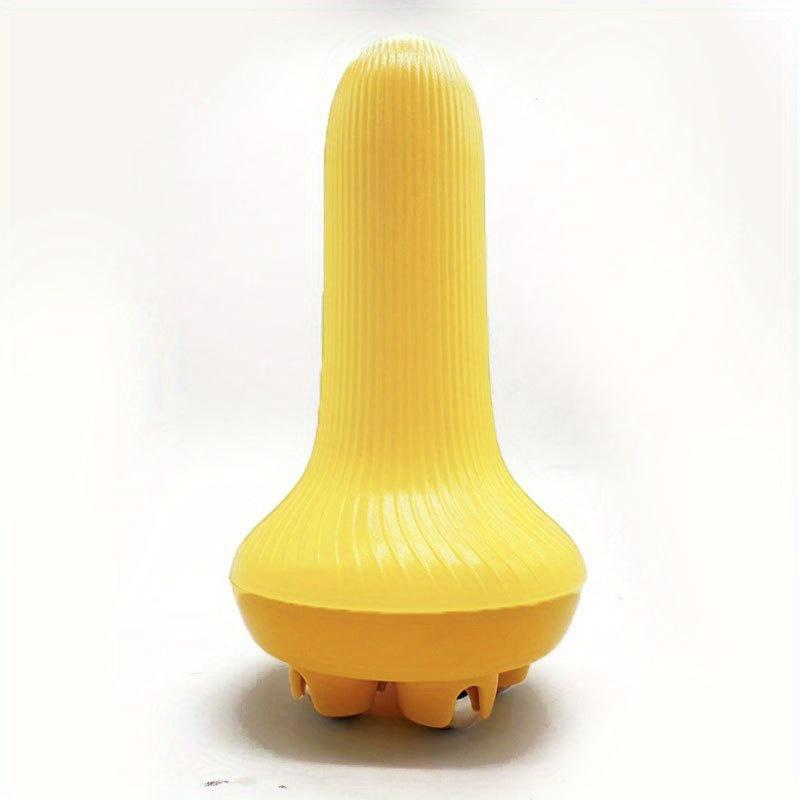 Round Roller Ball Handheld Massager, soothes abdomen, legs and arm muscles with soft vibration for full body relaxation.