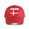 Denmark Flag Graphic Baseball Cap Fashion Outdoor Sports Sunhat Unisex Snapback Cap Womens