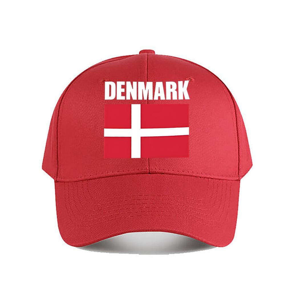 Denmark Flag Graphic Baseball Cap Fashion Outdoor Sports Sunhat Unisex Snapback Cap Womens