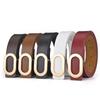 Belt For Women Round Square Buckle Pin Buckle Jeans Black Belt Chic Luxury Brand Designer Leather Belt Female