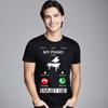 My Piano Is Calling And Loose Unisexs T Shirts Round Neck Short Sleeve Pure Cotton Tees Normal Teeshirt