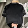 Sommer Strass Nieten T-Shirt für Herren Kleidung Rundhals Lässiges T-Shirt Mode High Street 2024 Herren Sommer Kurzarm