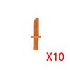 Medieval Military Weapons Figures Building Blocks Soldier Accessory Knight Spear Sword Helmet Crossbow Shoulder Armor Brick Toys