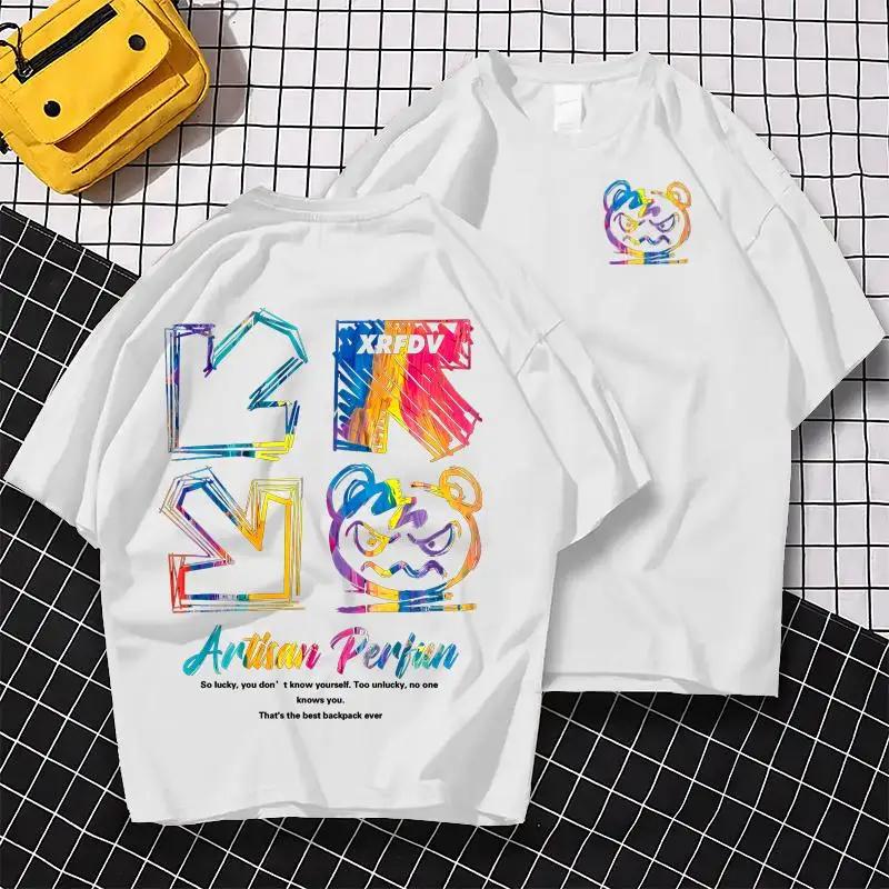 Camiseta sencilla con estampado 3d para hombre,ropa informal holgada de secado rápido,transpirable,novedad de verano,2024