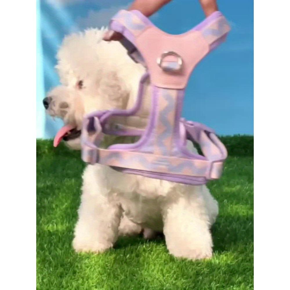 1 PZ Pettorina per cani alla moda con fodera in rete - un collare per cani traspirante e confortevole, superficie testurizzata, lavabile solo in lavatrice, pettorina per cani