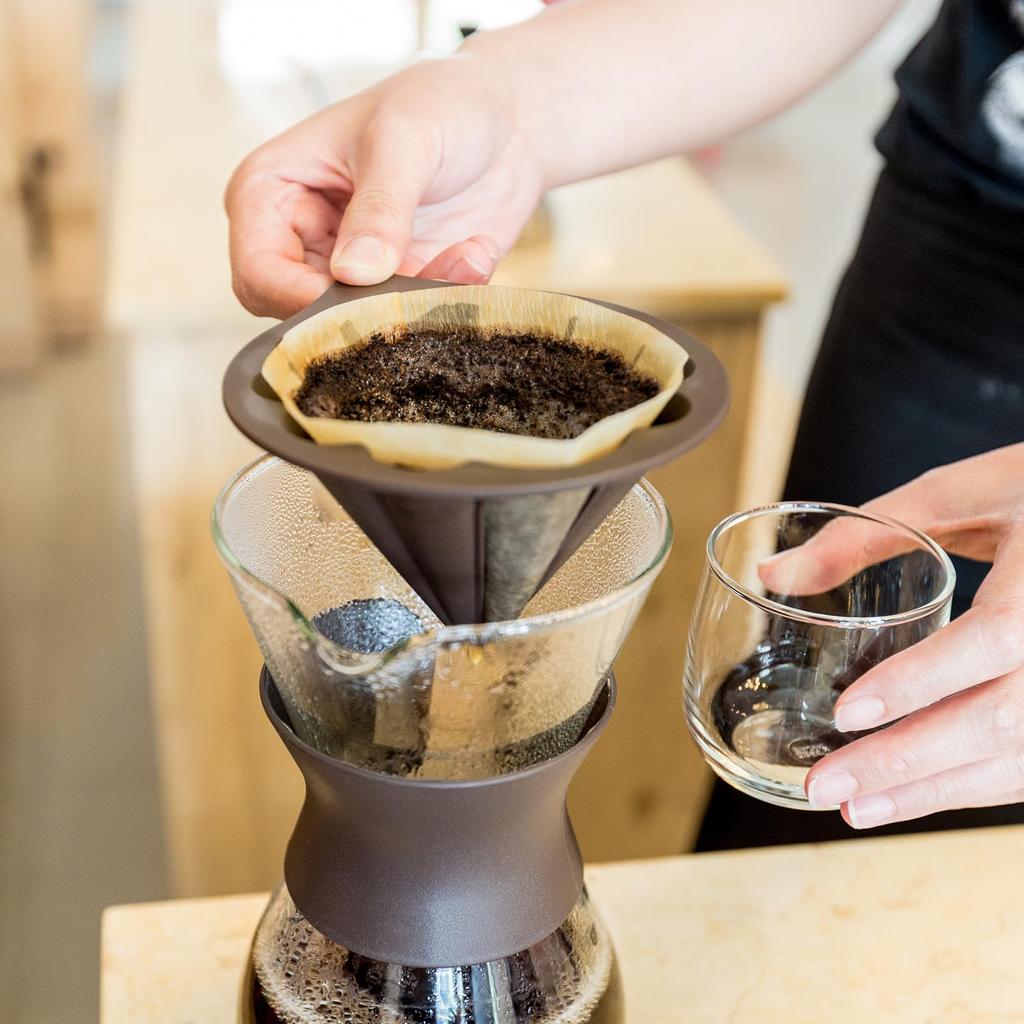 uxcell 400pcs Round Coffee Disposable Paper Percolator Coffee Natural Unbleached Wood Coffee Filters for Drip Coffee White 2.3" Filters, Filters,