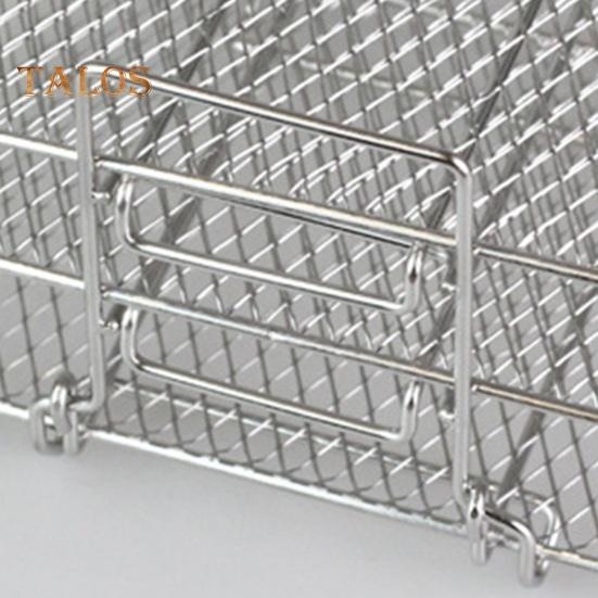 Air Fryer Rack 3 Layers Stackable Dehydrator Racks Stainless Steel Grill Tray Air Fryer Accessories for Baking Roasting