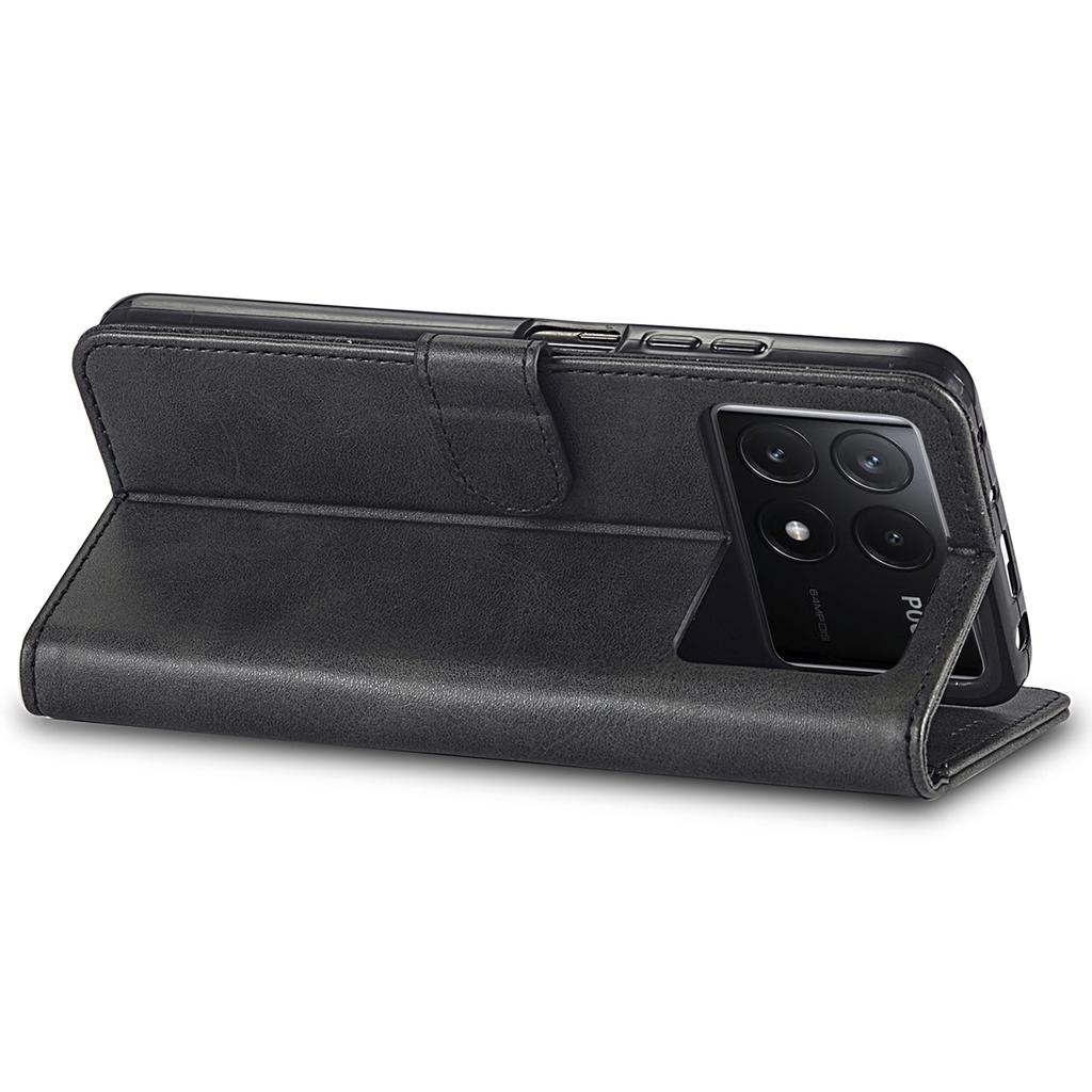 LC.IMEEKE For Xiaomi Poco X6 Pro 5G/Redmi K70E 5G Case Calf Texture Leather Wallet Flip Phone Cover