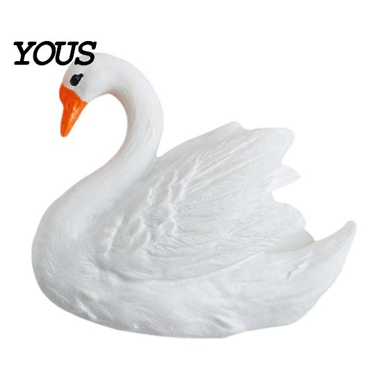 Kitchen Fridge Magnets Couple Swan Shape Refrigerator Magnet, 3D Resin White Magnet Decorative for Whiteboard Locker Door Long-lasting Magnetic