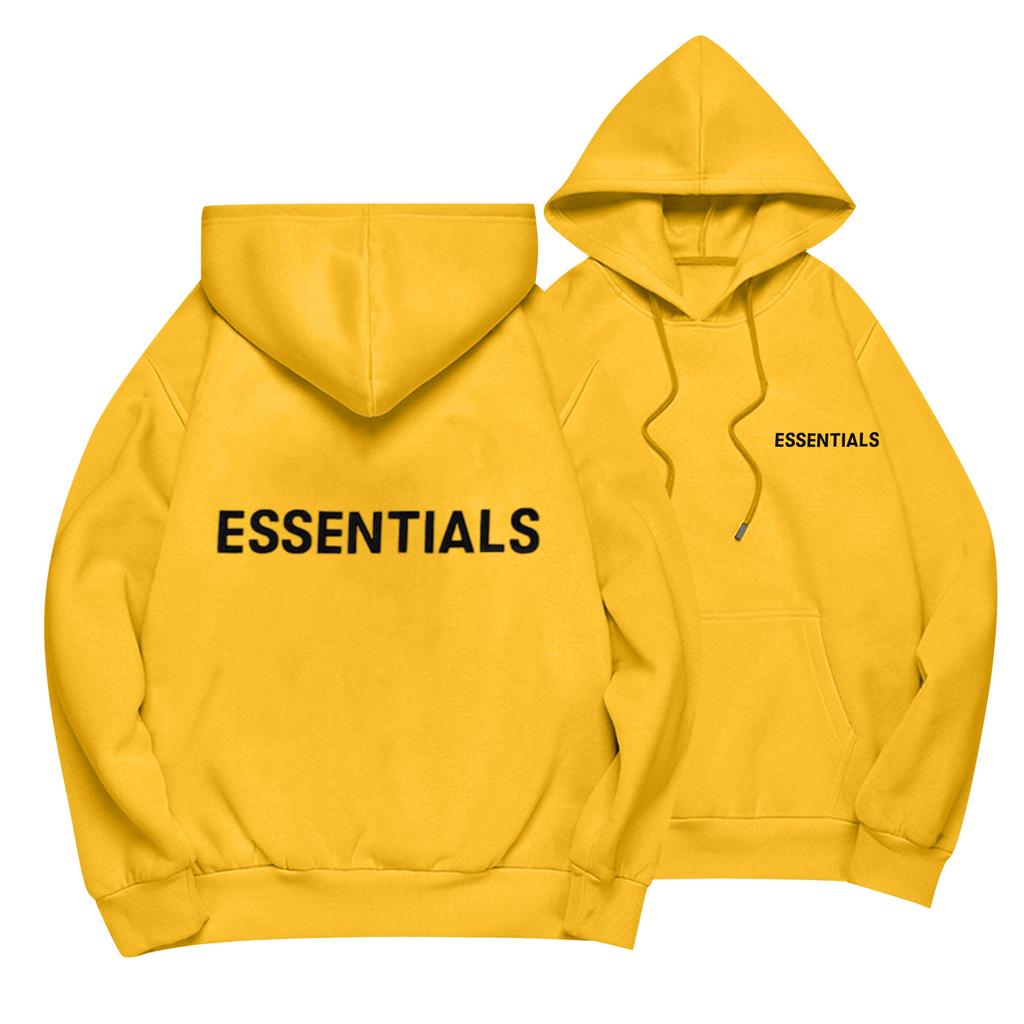 Unisex Loose Casual Letter Print Solid Round Neck Long Sleeve Hooded Sweatshirt
