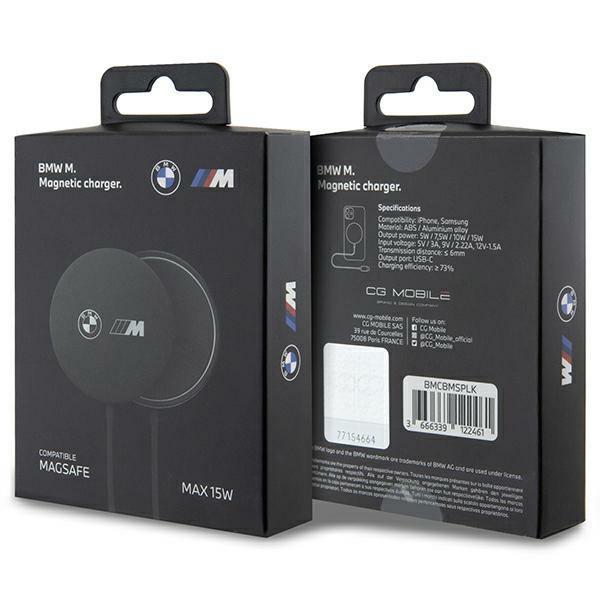Ładowarka indukcyjna BMW M MagSafe 15W Czarna Szybkie ładowanie